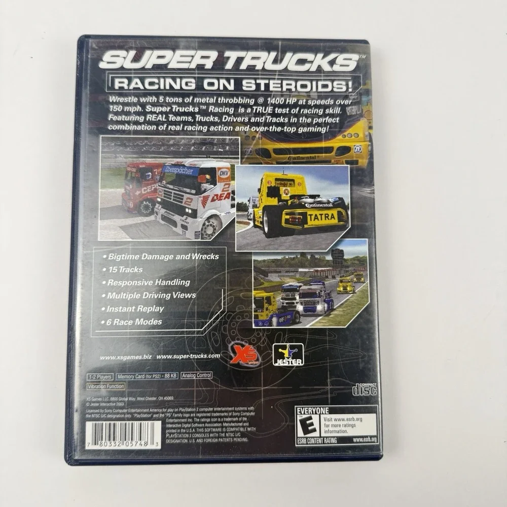 Super Trucks Racing (Sony PlayStation 2, 2003) Complete CIB Manual Tested Works